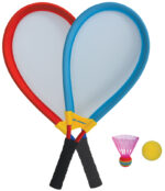 Groot tennissetje, blauw/rood