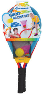 Groot tennissetje, blauw/rood