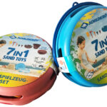 7-in-1 Speel-zandemmer set, rood
