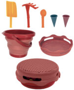 7-in-1 Speel-zandemmer set, rood