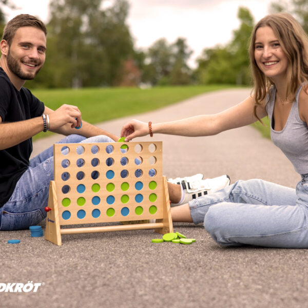 Vier op een rij, houten klassieker
