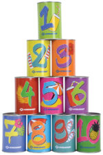 Schildpadkegelbaan, bont bedrukt, gekleurde varianten.