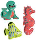 Neopreen onderwaterdiertjes, set van 3
