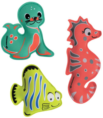 Neopreen onderwaterdiertjes, set van 3