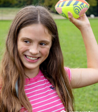 Mini American voetbal in neopreen, maat 2