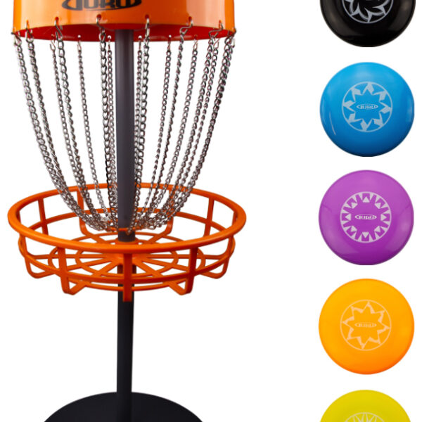 Disc golf minibak-set inclusief 5 schijven