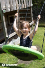 Schommelnestzitje, diameter 60 cm, groen