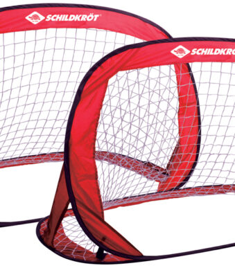 Pop-up voetbaldoeltjes, 2 stuks, rood