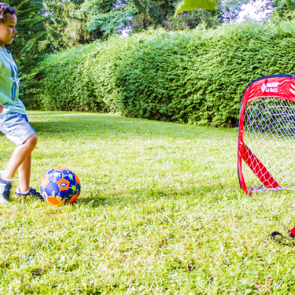 Pop-up voetbaldoeltjes, 2 stuks, rood