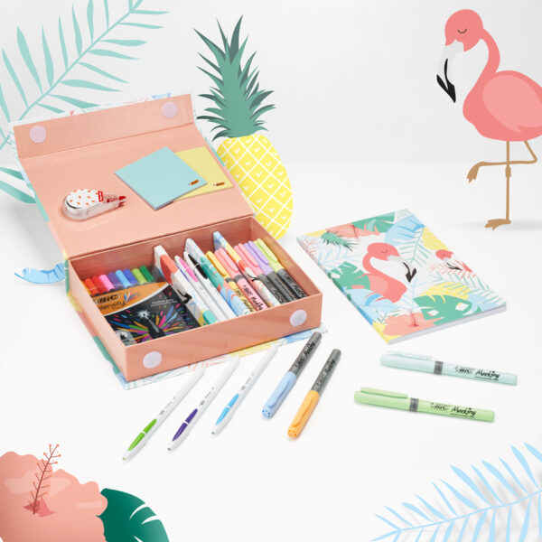 Teken-/schrijfsetje 'Mijn Bureau-accessoires' met notitieboekje, 29-delig.