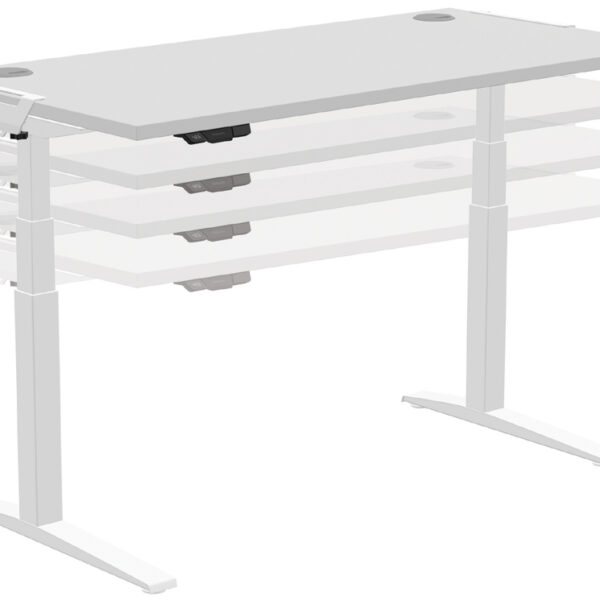 Fellowes bureauondergrond Levado, kleur: wit