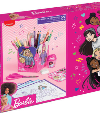 Barbie Tekenenset, 35-delig, in geschenkdoos