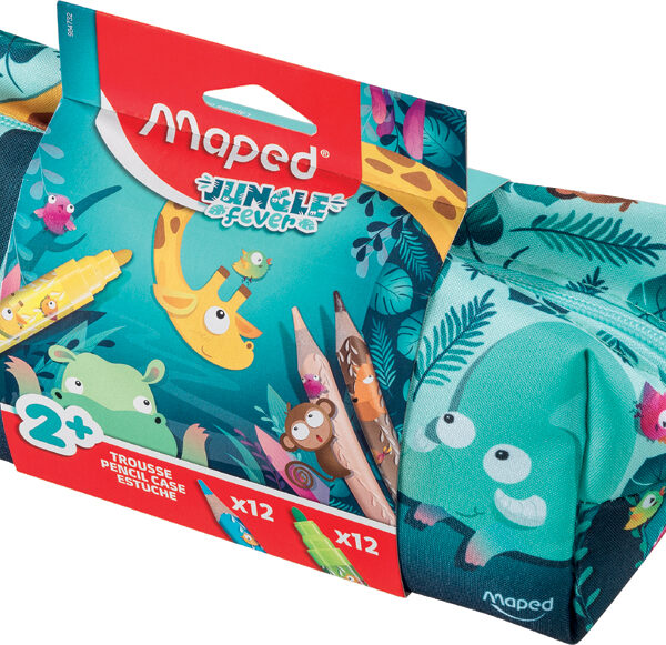 Maped Opgevulde Etui Junglebries, 24-delig