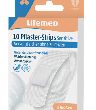 Lifemed pleisters 'Gevoelig', wit, verpakking van 10