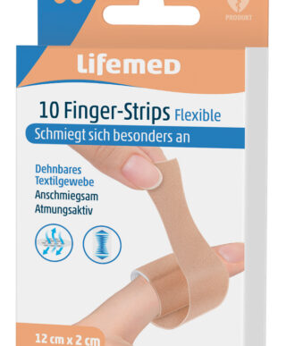 Vingerstrips 'Flexibel', huidskleur, 10 stuks