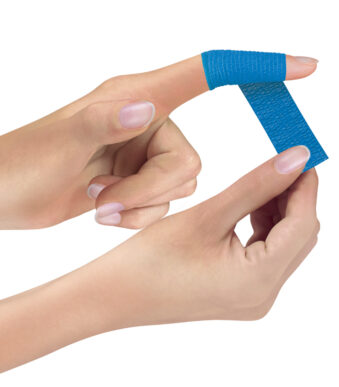 Zelfklevend gekleurde verbandpleisters