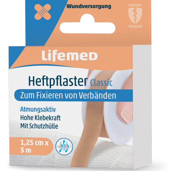 Pleisterrol huidskleur, 12,5 mm x 5 m