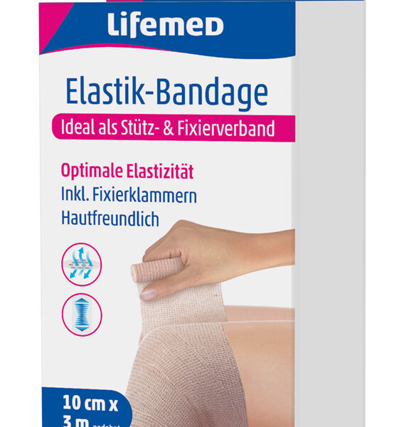 Rekbare Huidskleurige Zwachtel, 100 mm x 3,0 m