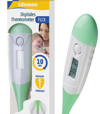 Flexibele koortsthermometer, wit/groen