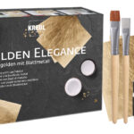 Verguld met bladmetaal, set Gouden Elegantie