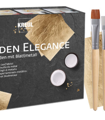 Verguld met bladmetaal, set Gouden Elegantie