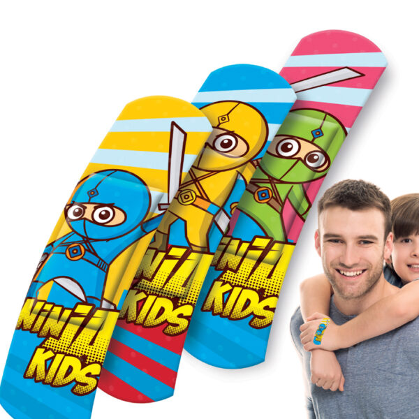 Kinderpleister-strips 'Ninjas', set van 10