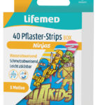 Kinder Pleisterstripjes 'Ninja's', Metalen Doosje 40 stuks