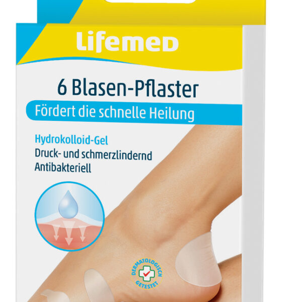 Blaartransparante pleister, 6 stuks