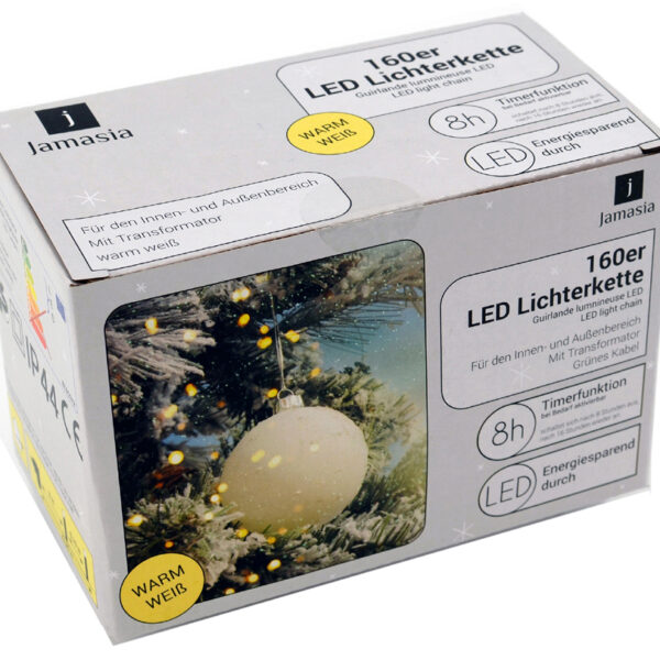 Led-lichtslinger, groen, 160 lichtjes, buitenshuis.