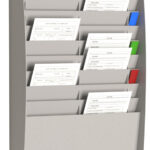 Wandsorteerbak met 20 vakken, voor A4-formaat, grijs