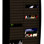 Wandsorteerplank met 50 vakken, voor A4-formaat, zwart