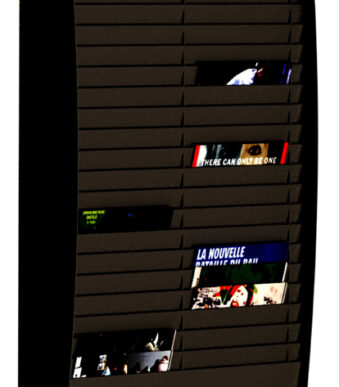 Wandsorteerplank met 50 vakken, voor A4-formaat, zwart