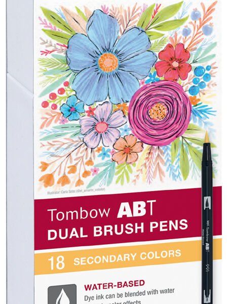 Tombow dubbele penseelborstel in gecombineerde kleuren