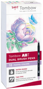 Tombow Dubbele Borstelpennen, Pastelkleuren