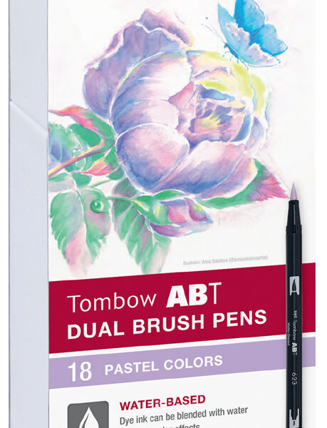 Tombow Dubbele Borstelpennen, Pastelkleuren