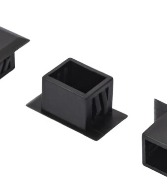 Glasvezel-blindstopjes voor LC Duplex, zwart