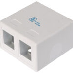 Leeromhulsel voor 2 keystonemodules, zuiver wit