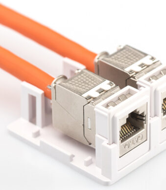 Leeromhulsel voor 2 keystonemodules, zuiver wit