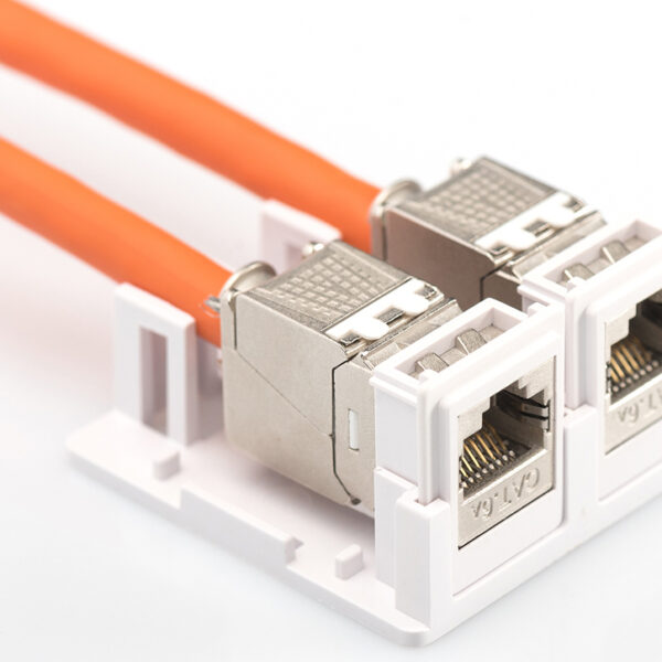 Leeromhulsel voor 2 keystonemodules, zuiver wit