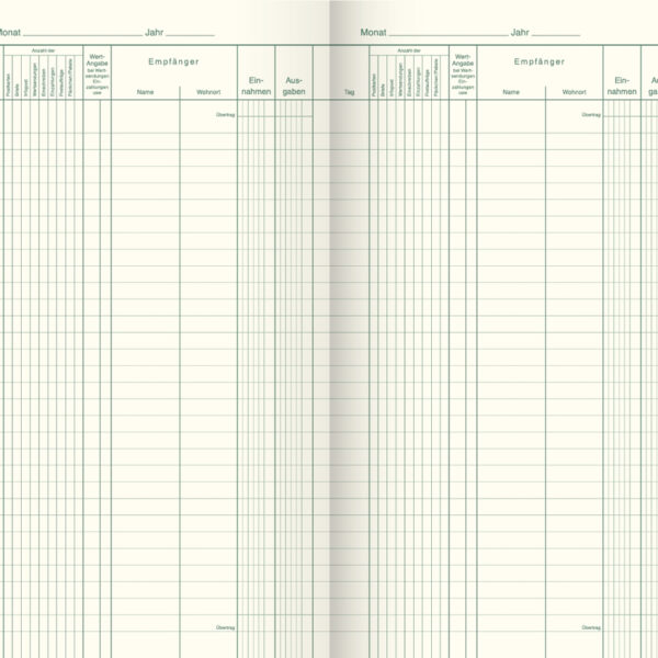 Koningsnoteringboek, 165 x 297 mm, 40 vellen