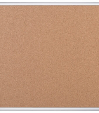 Kurken prikbord 'Maya', 90 x 60 cm, aluminium frame.