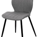 Bezoekersstoelen Line, set van 2, grijs