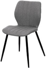 Bezoekersstoelen Line, set van 2, grijs