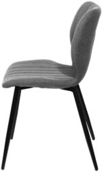 Bezoekersstoelen Line, set van 2, grijs