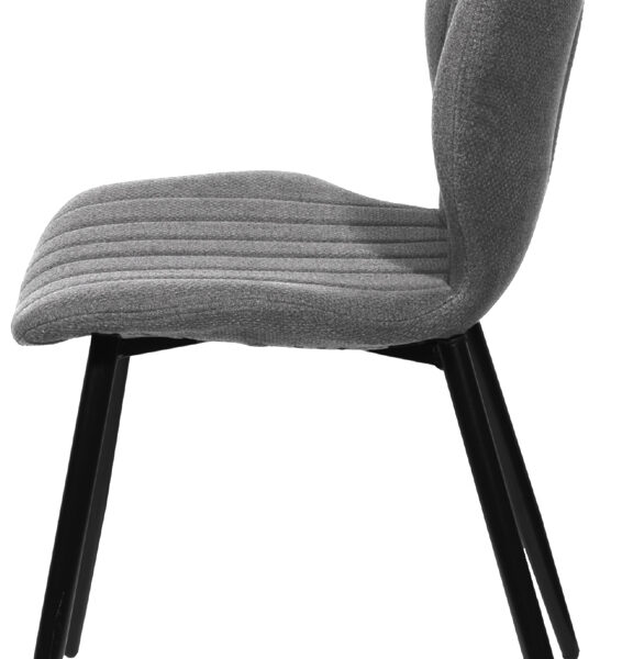 Bezoekersstoelen Line, set van 2, grijs