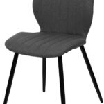 Bezoekerstoel LINE, set van 2, antracietgrijs