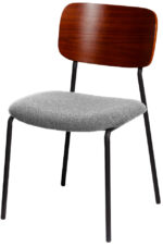 Bezoekstoel LISA, set van 2, grijs