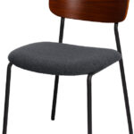 Bezoekersstoel LISA, set van 2, antracietgrijs