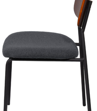 Bezoekersstoel LISA, set van 2, antracietgrijs