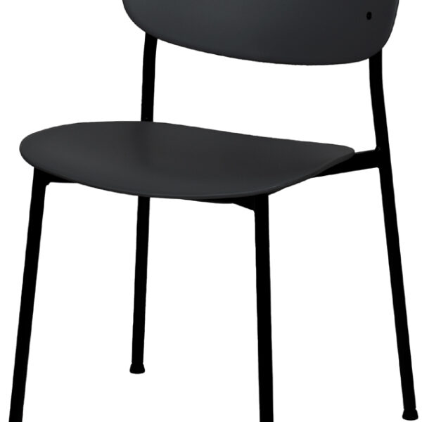 Bureaubezoekerstoelen SOHO, set van 2, zwart.